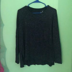 Black heathered sweater